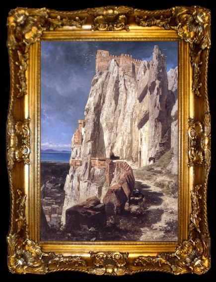 framed  Jean-Paul Laurens Vann-s Rock, ta009-2